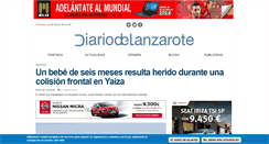 Desktop Screenshot of diariodelanzarote.com