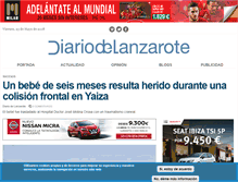 Tablet Screenshot of diariodelanzarote.com